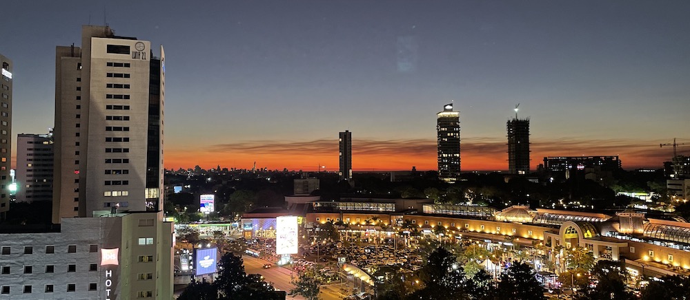 Roman Esco in Paraguay | Sonnenuntergang über Asunción am letzten Abend.