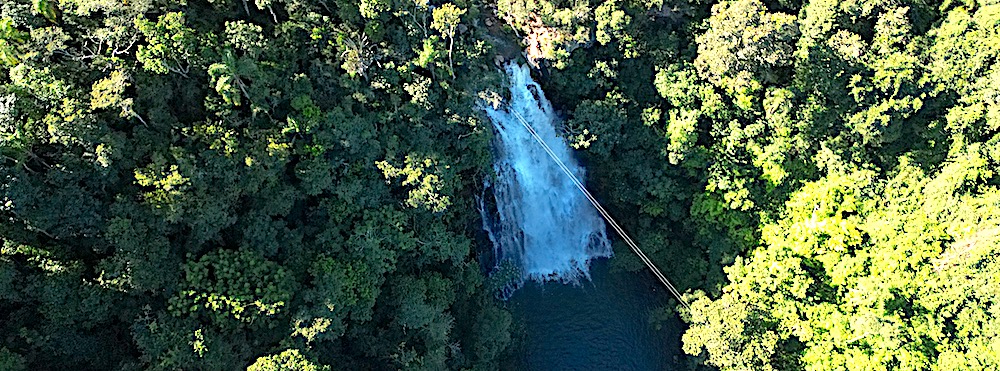 Roman Esco in Paraguay | Luftaufnahme von Salto Cristal.